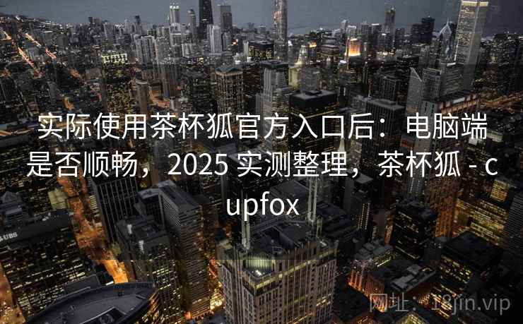 实际使用茶杯狐官方入口后：电脑端是否顺畅，2025 实测整理，茶杯狐 - cupfox