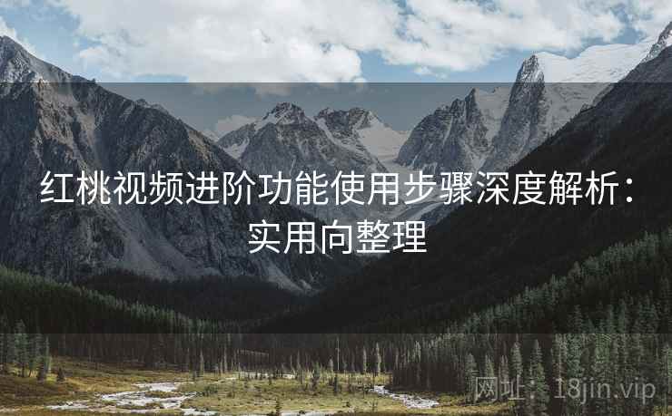 红桃视频进阶功能使用步骤深度解析：实用向整理