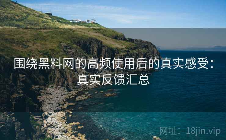 围绕黑料网的高频使用后的真实感受：真实反馈汇总