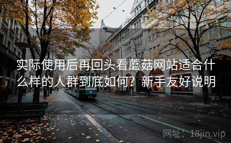 实际使用后再回头看蘑菇网站适合什么样的人群到底如何？新手友好说明
